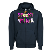 Navy spooky mini Zipper Hoodie - AdoDesignShop