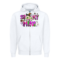 White spooky mini Zipper Hoodie - AdoDesignShop