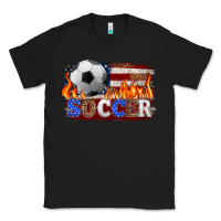 Black western american flag soccer Classic Tee - HRA Design Shop