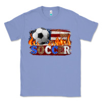 Colony Blue western american flag soccer Classic Tee - HRA Design Shop