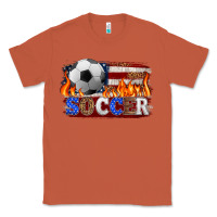 Copper western american flag soccer Classic Tee - HRA Design Shop