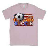 Lilac western american flag soccer Classic Tee - HRA Design Shop
