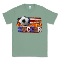 Sage western american flag soccer Classic Tee - HRA Design Shop