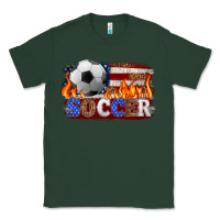 Sports Green western american flag soccer Classic Tee - HRA Design Shop