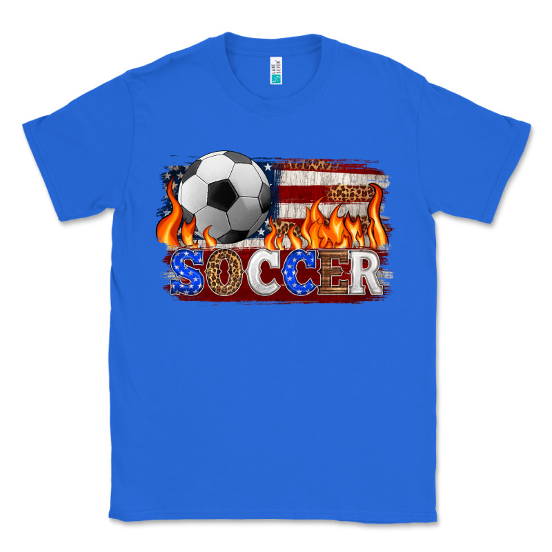 Western American Flag Soccer Classic Tee by HRA Design Shop | Teevron