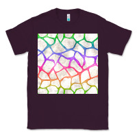 Plum Watercolor Rainbow Giraffe Seamless Pattern Classic Tee - BundleAndBundleShop