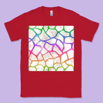 Watercolor Rainbow Giraffe Seamless Pattern Classic Tee Designed By Bundleandbundleshop