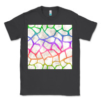 Smoke Watercolor Rainbow Giraffe Seamless Pattern Classic Tee - BundleAndBundleShop