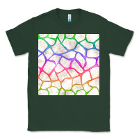 Sports Green Watercolor Rainbow Giraffe Seamless Pattern Classic Tee - BundleAndBundleShop