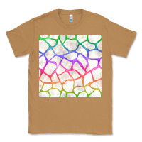 Toasted Coconut Watercolor Rainbow Giraffe Seamless Pattern Classic Tee - BundleAndBundleShop