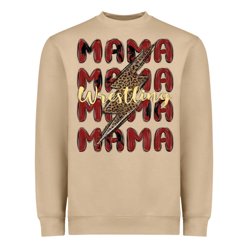 Wrestling Mama Heavyweight Sweatshirt by MaliasSmallBusiness | Teevron