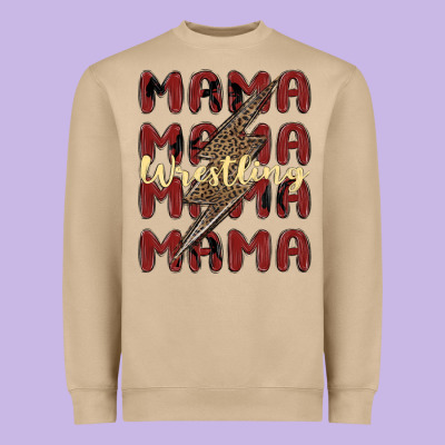 Heavyweight Sweatshirt wrestling mama