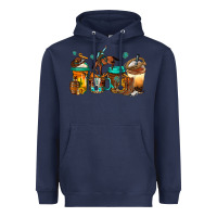 Navy rodeo coffee Heavyweight Hoodie - Jasminsmagicworld