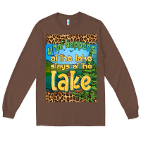 Chestnut what happens at the lake stays at the lake air freshener Long Sleeve Tee - HRA Design Shop