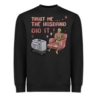 Black trust me the husband did it Heavyweight Sweatshirt - MaliasSmallBusiness