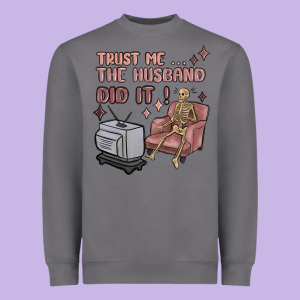 Trust Me The Husband Did It Heavyweight Sweatshirt Designed By Maliassmallbusiness