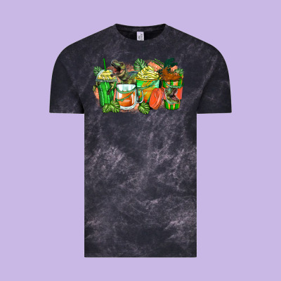 T Rex Coffee Cups Vintage Tee Designed By Zillion Design Studio