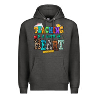 Charcoal Heather teaching is a work of heart Premium Hoodie - NancyCooperArtShop