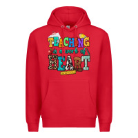 Red teaching is a work of heart Premium Hoodie - NancyCooperArtShop