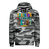 Slate Camo teaching is a work of heart Premium Hoodie - NancyCooperArtShop