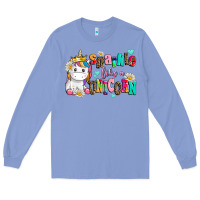 Colony Blue sparkle like a unicorn Long Sleeve Tee - AdoDesignShop