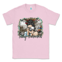 Bubblegum Pink stay focused Classic Tee - SublimationCraftShop