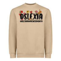 Mushroom dslexia awareness month Heavyweight Sweatshirt - MaliasSmallBusiness