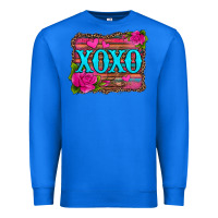 True Royal xoxo valentine's day pink roses and hearts Premium Sweatshirt - Jasminsmagicworld