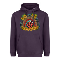 Plum ladybuy  rainbow Heavyweight Hoodie - BarkalooDesign