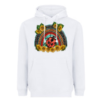 White ladybuy  rainbow Heavyweight Hoodie - BarkalooDesign