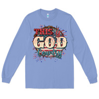 Colony Blue This is god country 4th of july Long Sleeve Tee - CowGirlArtShop
