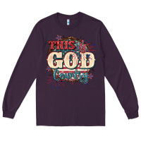 Plum This is god country 4th of july Long Sleeve Tee - CowGirlArtShop