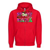 Red spooky mama Zipper Hoodie - AdoDesignShop