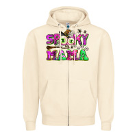 Sandshell spooky mama Zipper Hoodie - AdoDesignShop