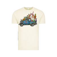 Vintage Arctic Happy Easter Truck with Bunny Eggs And Carrot Vintage Tee - RanaPortraitStore