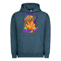Pigment Midnight Navy did somebody say treat Urban Hoodie - LillyAllenDesigns