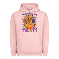 Pigment Salmon did somebody say treat Urban Hoodie - LillyAllenDesigns
