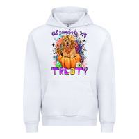 White did somebody say treat Urban Hoodie - LillyAllenDesigns