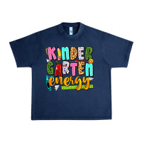 Navy kindergarten energy Urban Heavy Tee - texasbilliewilder