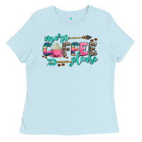 Baby Blue more coffee please Ladies Tee - AdoDesignShop