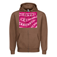 Chestnut pink glitter heart Zipper Hoodie - JahusDesignShop