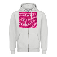Dove Grey pink glitter heart Zipper Hoodie - JahusDesignShop
