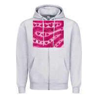 Heather Grey pink glitter heart Zipper Hoodie - JahusDesignShop