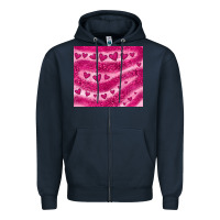 Navy pink glitter heart Zipper Hoodie - JahusDesignShop