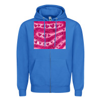 True Royal pink glitter heart Zipper Hoodie - JahusDesignShop