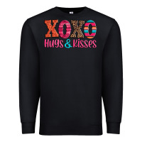 Black xoxo hugs and kisses Premium Sweatshirt - Jasminsmagicworld