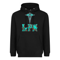 Black licensed practical nurse medical symbol Heavyweight Hoodie - BarkalooDesign