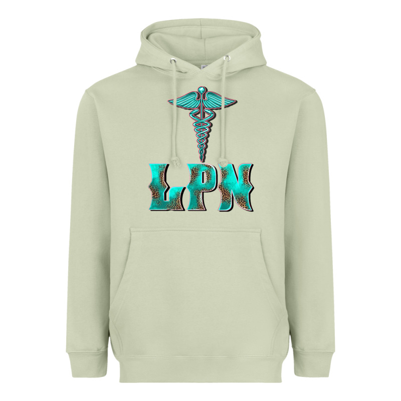 Licensed Practical Nurse Medical Symbol Heavyweight Hoodie by BarkalooDesign | Teevron
