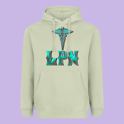 Licensed Practical Nurse Medical Symbol Heavyweight Hoodie Designed By Barkaloodesign