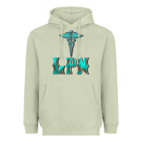 Matcha licensed practical nurse medical symbol Heavyweight Hoodie - BarkalooDesign